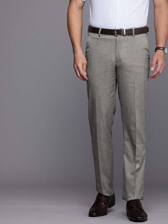 Louis Philippe Men Slim Fit Formal Trousers