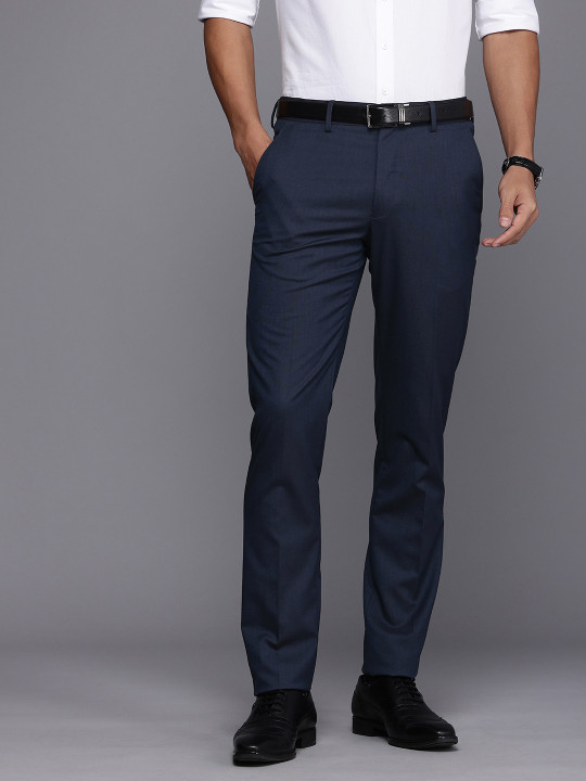 Louis Philippe Men Super Slim Fit Formal Trousers