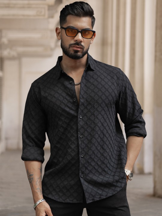 Men Spread Collar Tartan Checked Casual Shirt deal from myntra
