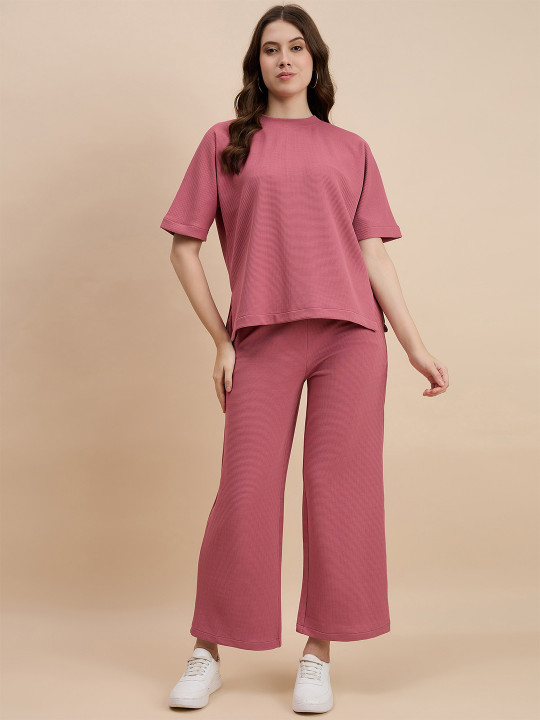 DRAPE AND DAZZLE T-Shirt With Trouser Co-Ords