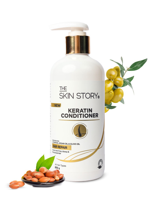 THE SKIN STORY Keratin Smooth Hair Conditioner For Dry Frizzy Hair - 250 g