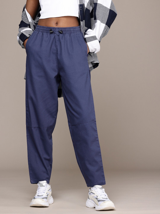 Roadster The Lifestyle Co. Women Relaxed Pure Cotton Anti Fit Trousers