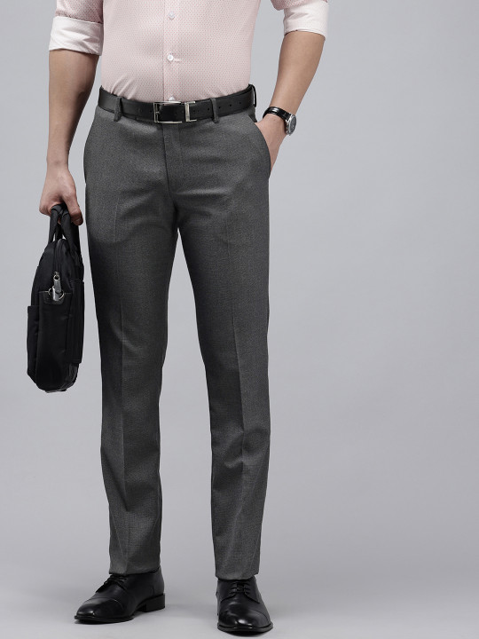 Arrow Men Original Textured Tapered Fit Trousers