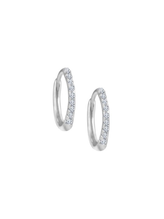 JUPRA Silver Studded Bali (2 mm) 925 Sterling Silver Earrings