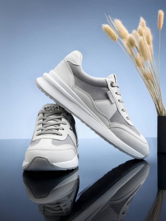 bacca bucci Women Lace-Ups Round Toe PU Sneakers