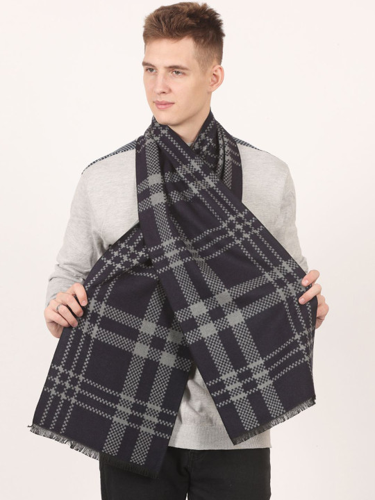 Calvadoss Men Checked Acrylic Mufflers