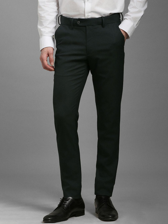 Louis Philippe Men Mid-Rise Slim Fit Formal Trouser