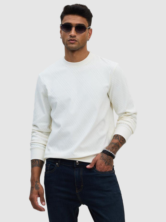 Snitch Men Striped Pullover