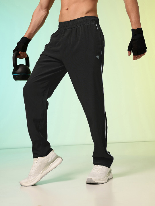 HRX by Hrithik Roshan HRX By Hrithik Roshan Men Lifestyle Side Striped Rapid-Dry Running Track Pants