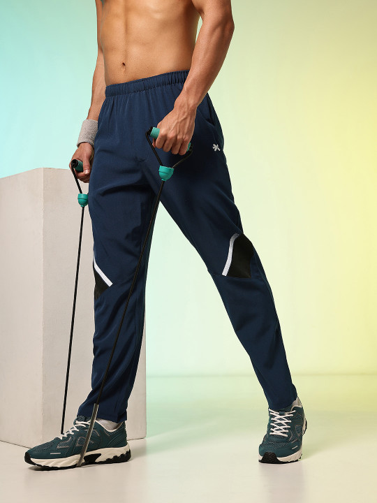 HRX by Hrithik Roshan HRX By Hrithik Roshan Men Colourblocked Training Rapid-Dry Track Pants
