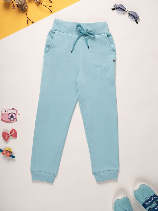 Purple United Kids Girls Joggers Trousers