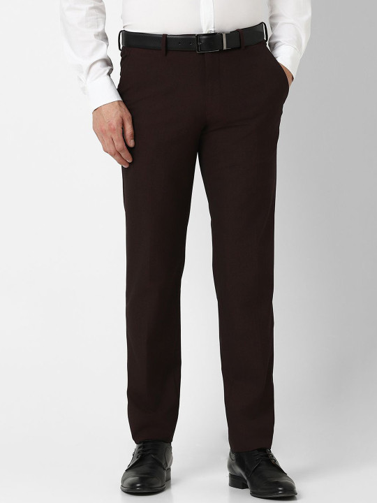 Van Heusen Men Slim Fit Formal Trousers