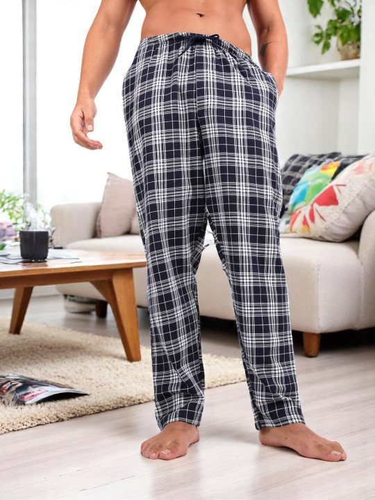 Kryptic Checked Pure Cotton Woven Lounge Pants