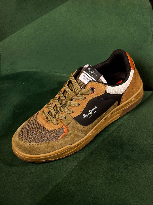 Pepe Jeans Men Colourblocked PU Sneakers