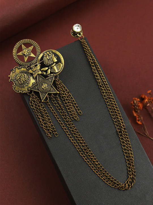 House of Pataudi Men Stellar Brooch