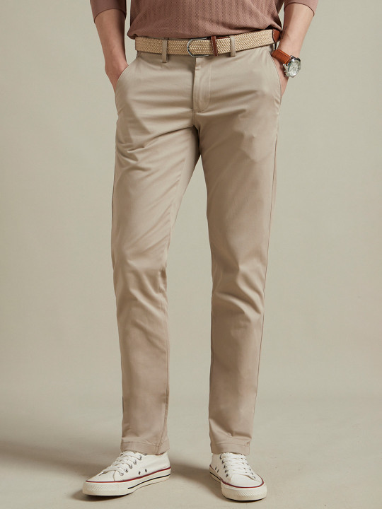 Louis Philippe Sport Men Slim Fit Textured Casual Trouser