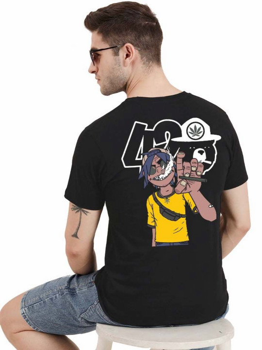 KAIDO Men Graphic Printed Pure Cotton T-shirt