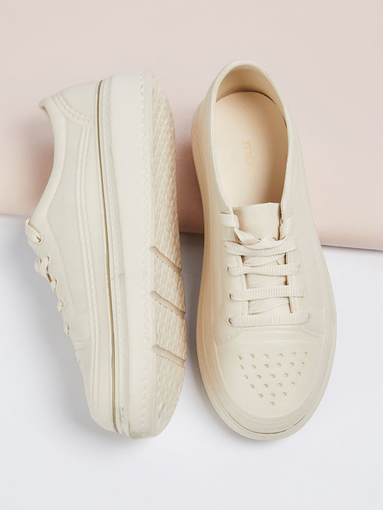 max Women PU Lace-Ups Sneakers