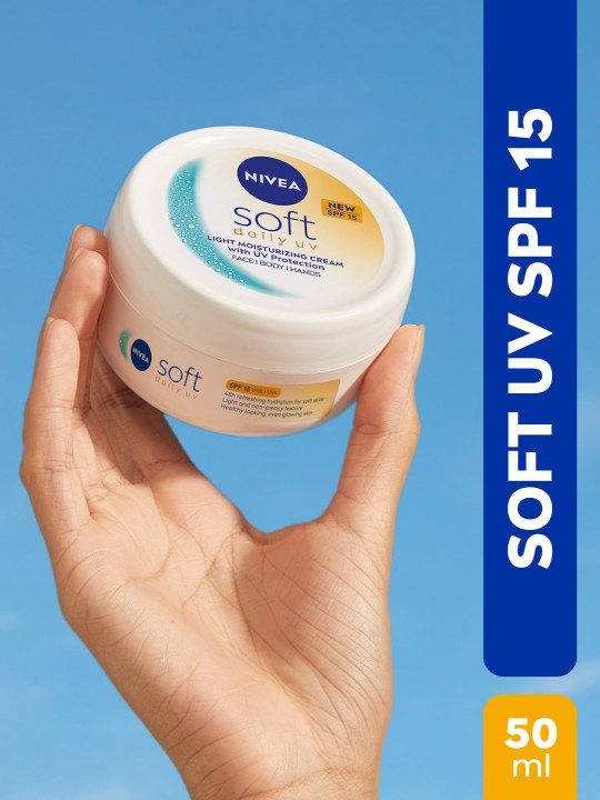 Soft Daily UV Light Moisturising Cream with SPF-15 - 50ml deal from myntra