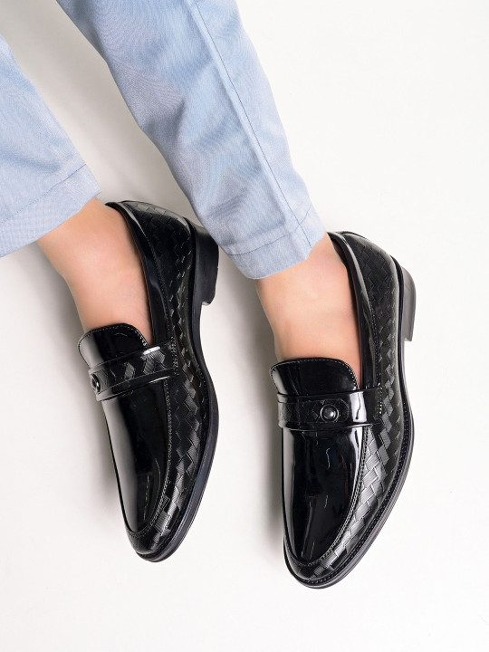 House of Pataudi Men Formal Slip On Loafers