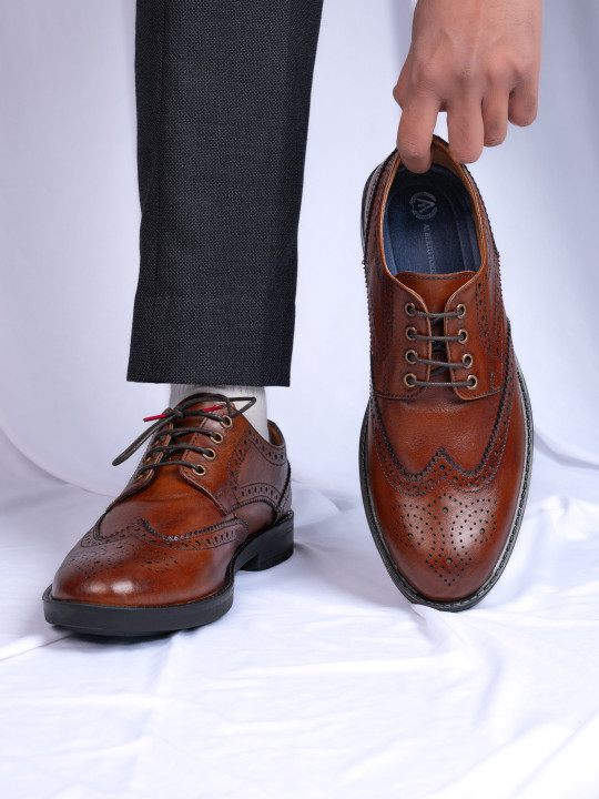 Alberto Torresi Torresi Men Leather Formal Brogues