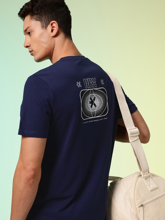 HRX by Hrithik Roshan Men Printed Rapid-Dry Training T-shirt
