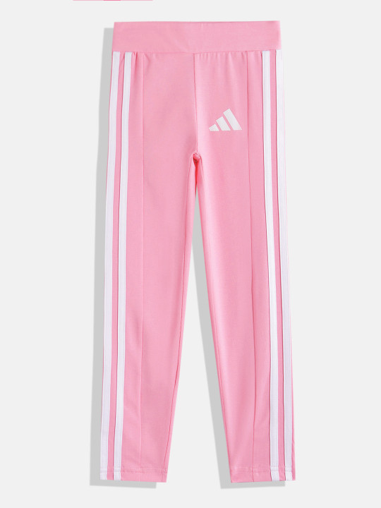 ADIDAS Girls Brand Logo Printed 3-Striped Tights