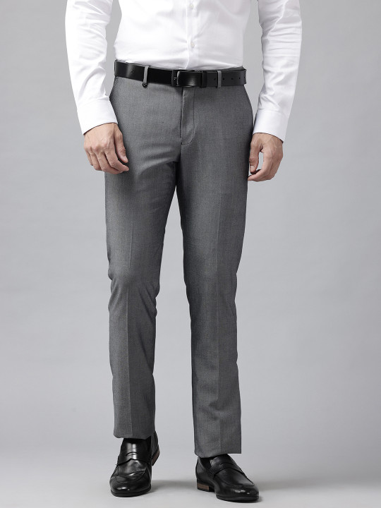 Blackberrys Men B-95 Slim Fit Formal Trousers