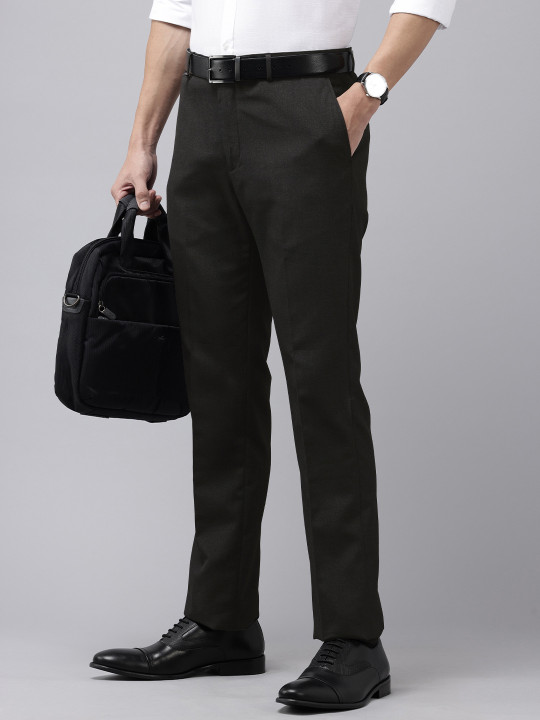 Blackberrys Men B-95 Slim Fit Formal Trousers