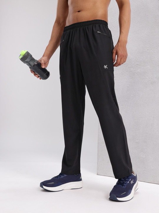 HRX by Hrithik Roshan Men Reflective Detail Rapid-Dry Running Track Pants