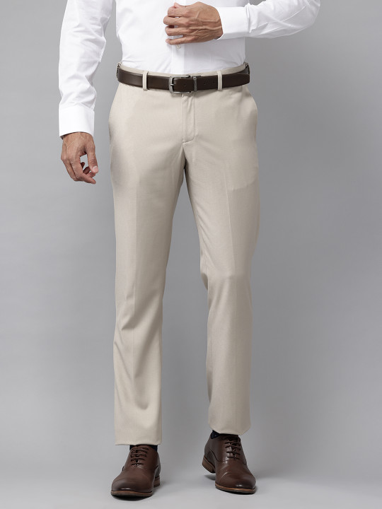 Blackberrys Men Slim Fit Formal Trousers
