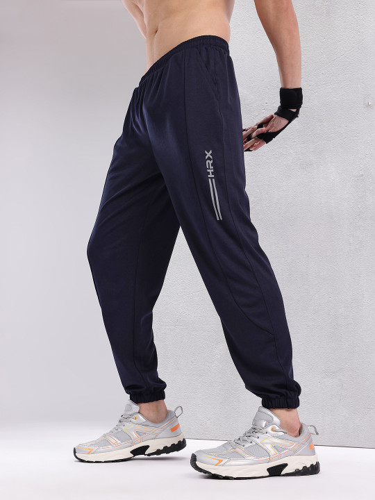 HRX by Hrithik Roshan Men Brand Logo Print Detail Rapid-Dry Training Joggers