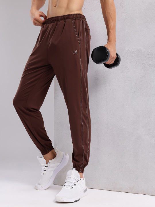 HRX by Hrithik Roshan Men Contrast Stitch Rapid-Dry Training joggers