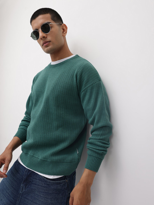 Roadster The Life Co. Men Drop-Shoulder Pullover