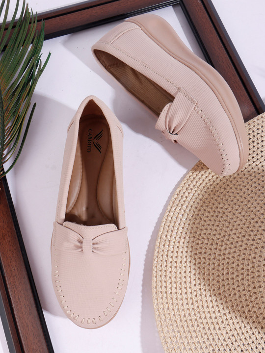 carrito Women Round Toe Penny Loafers
