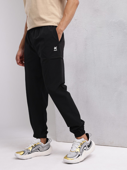 HRX by Hrithik Roshan Men Front Seam Mid-Rise Regular Fit Lifestyle Joggers