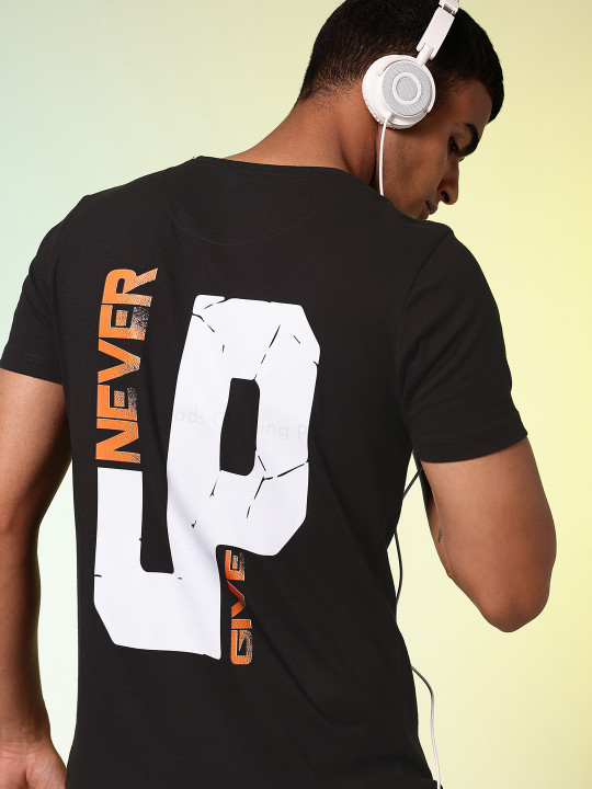 HRX by Hrithik Roshan Typography Printed T-shirt