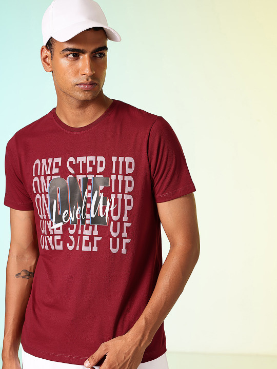 HRX by Hrithik Roshan Men Lifestyle Typography Printed Pure Cotton T-shirt