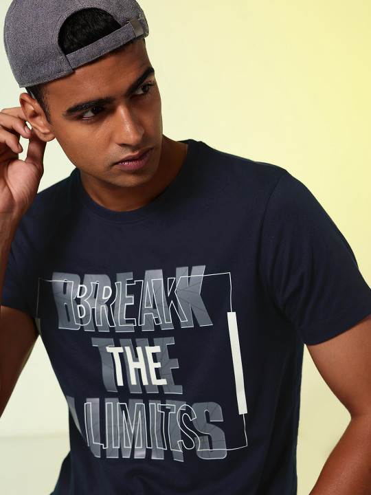 HRX by Hrithik Roshan Typography Printed T-shirt