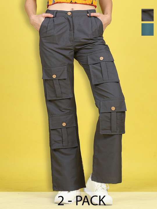 Cutiekins Girls Easy Wash Cargos Trousers