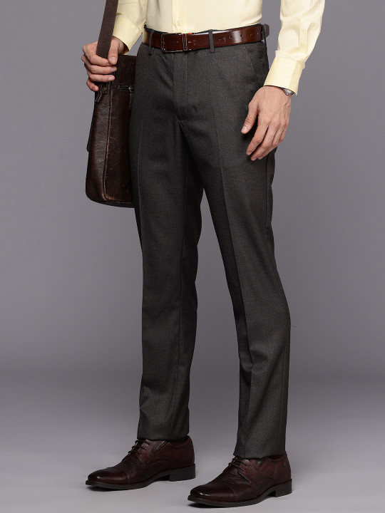 Louis Philippe Men Slim Fit Formal Trousers