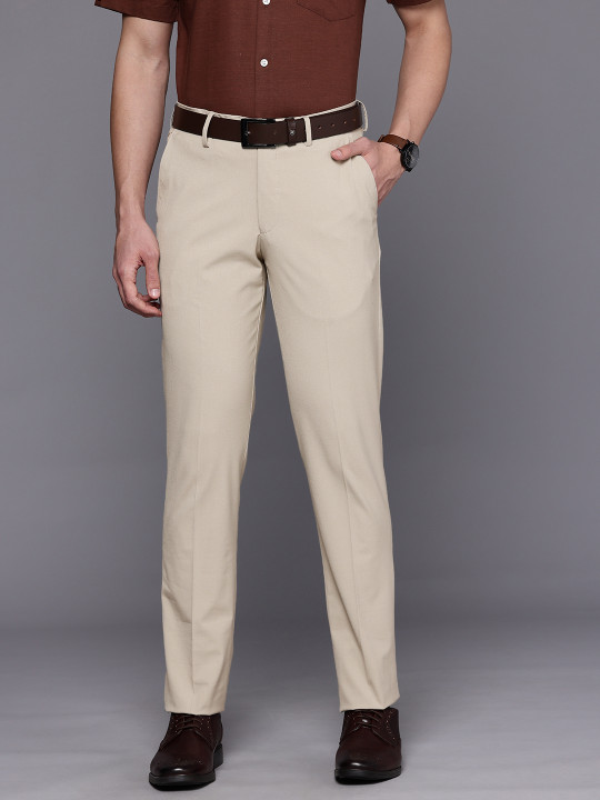 Louis Philippe Men Slim Fit Formal Trousers
