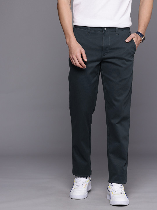 Louis Philippe Sport Men Slim Fit Chinos Trousers