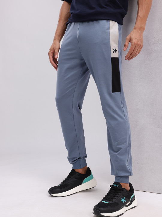 HRX by Hrithik Roshan HRX By Hrithik Roshan Men Slim Fit Casual Joggers With Side Striped Detail