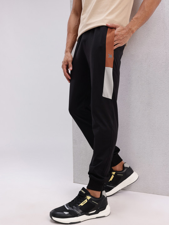 HRX by Hrithik Roshan HRX By Hrithik Roshan Men Slim Fit Casual Joggers With Side Striped Detail