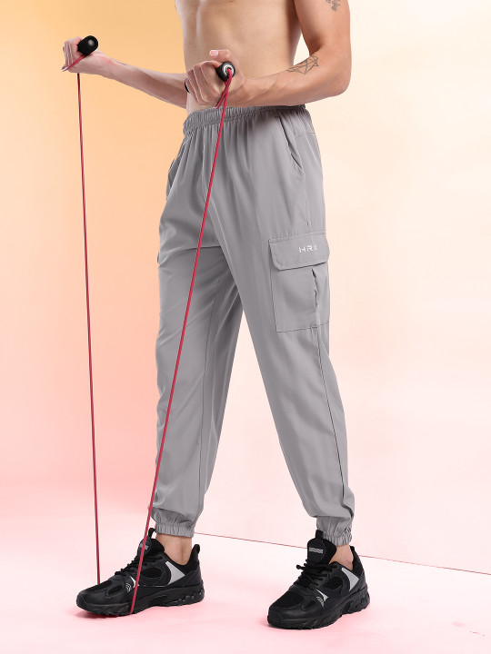 HRX by Hrithik Roshan Men Mid-Rise Rapid-Dry Training Cargo-Style Joggers