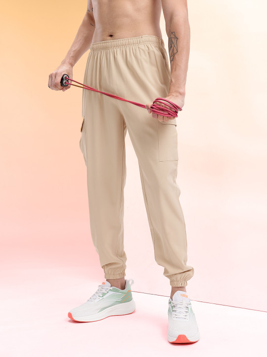 HRX by Hrithik Roshan Men Mid-Rise Rapid-Dry Training Cargo-Style Joggers