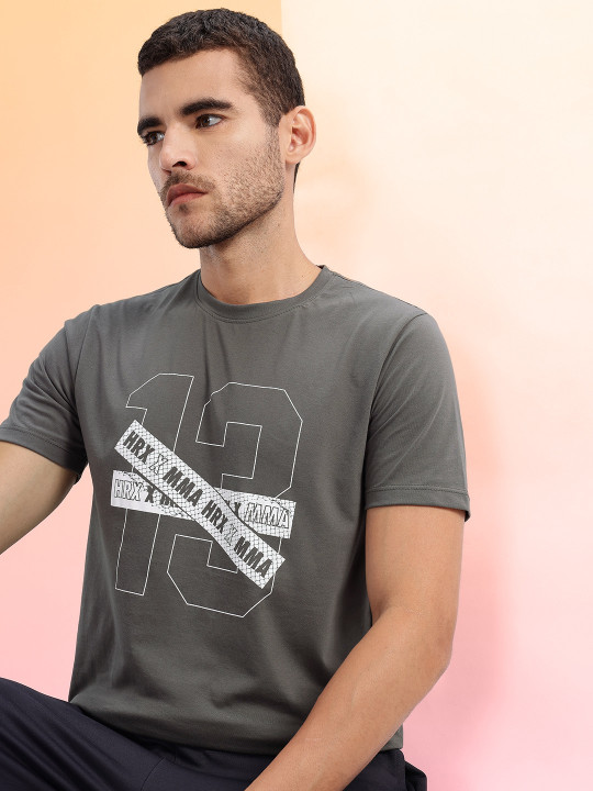 HRX by Hrithik Roshan Typography Printed Lifestyle T-shirt