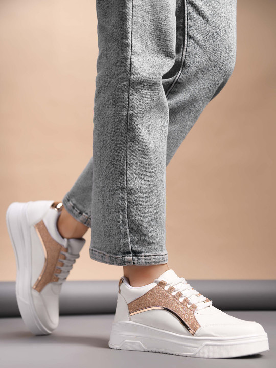 JM Looks Women Lace-Ups Lightweight Sneakers