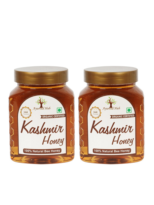 Ayurved Hub Pack of 2 Raw Organic Kashmir Honey 500g